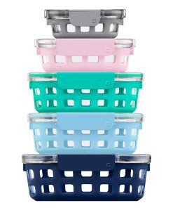 Ello Duraglass™ Multi Pack Meal Prep Containers, Set of 5
